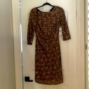 Jessica H polyester sequined dress